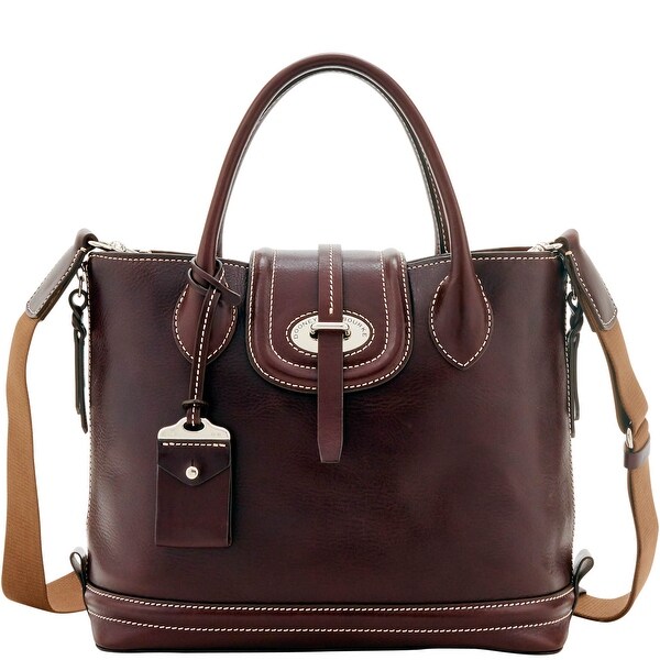 florentine toscana side zip satchel