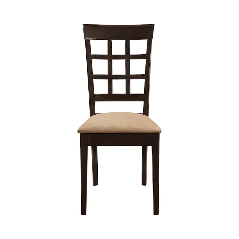 Hazelton Casual Wood and Fabric Dining Chairs (Set of 2)