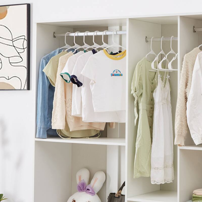 VECELO Plastic Adult Hangers Holds Up To 10 Lbs(25/50 Packs Option), Clothes Hangers