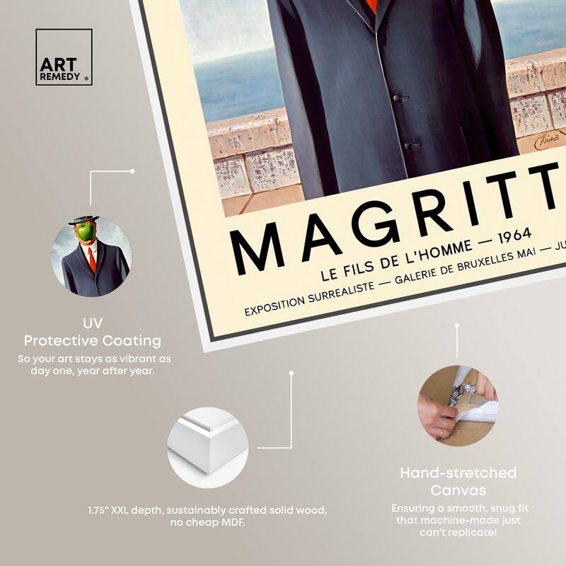 Man with the Apple Canvas by Art Remedy