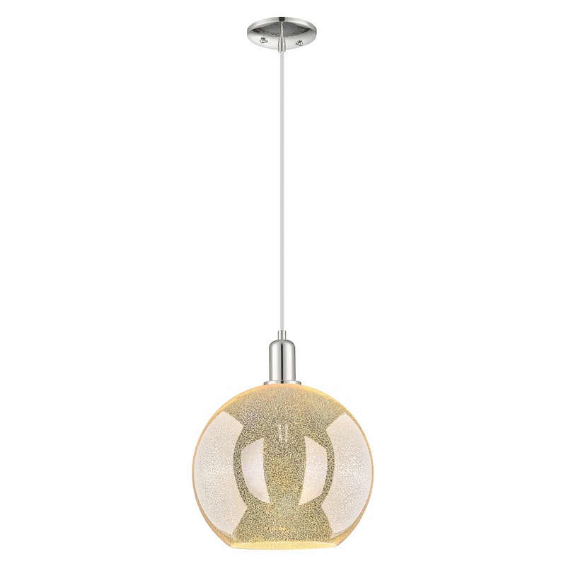 Innovations Lighting Endless Possibilities Arcadia - Athens - 1 Light 12" Cord Hung Mini Pendant - Mercury/Polished Nickel