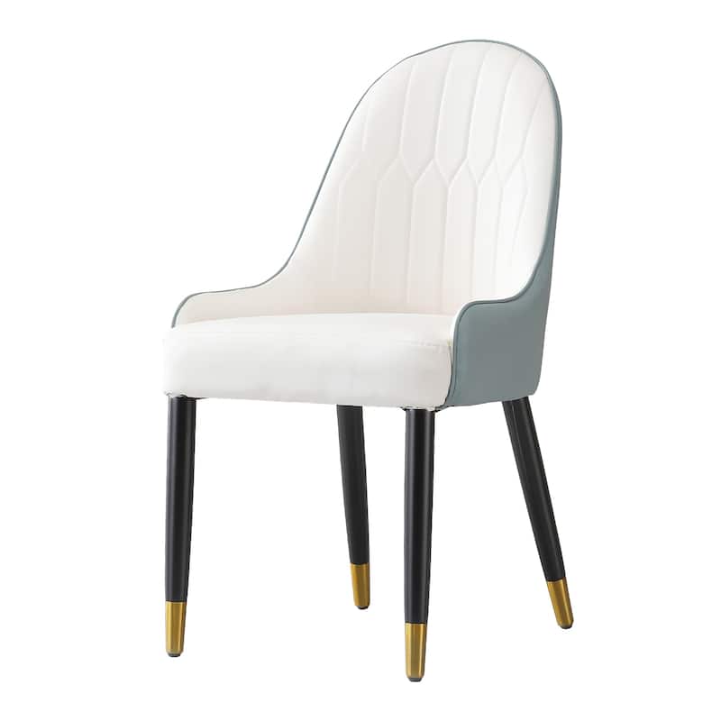 Dining Chair with PU Leather metal legs (Set of 2)