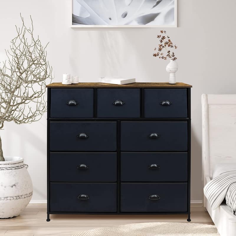 Dressers for Bedroom with 9 Drawers, Chest of Drawers for Bedroom