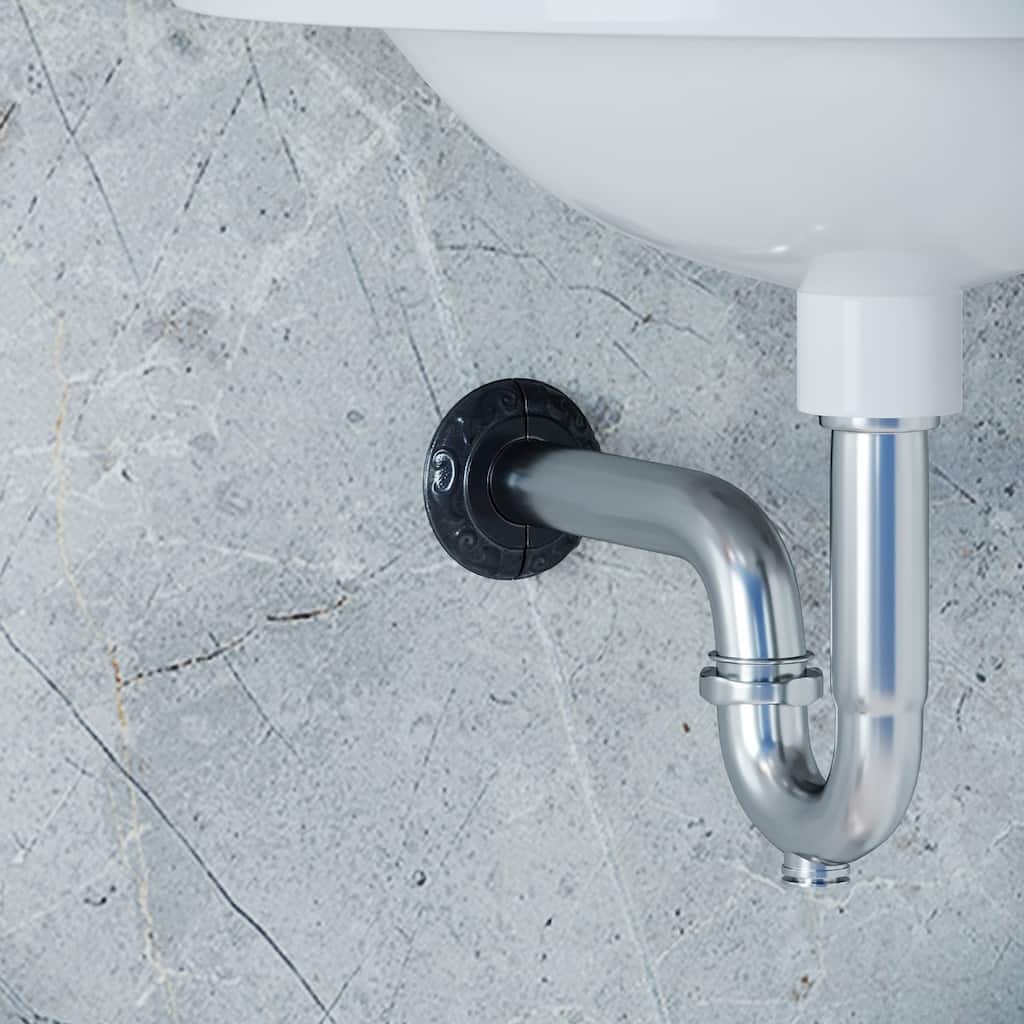 Black Aluminium Radiator Flanges Escutcheon Ring Plate 1.25 I D Rust Resistant Pack of 3 Renovators Supply