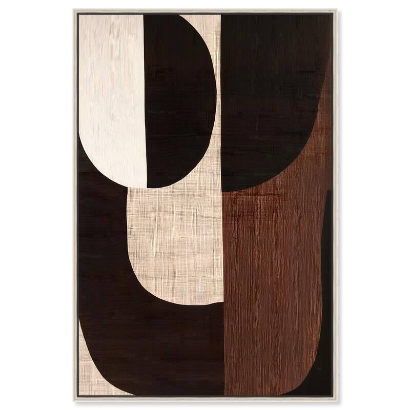 Quartet in Brown I Canvas by Art Remedy - Silver - 30" x 45"