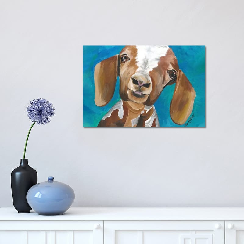 iCanvas "Goat Millie" by Hippie Hound Studios Canvas Print - 12x18x1.5