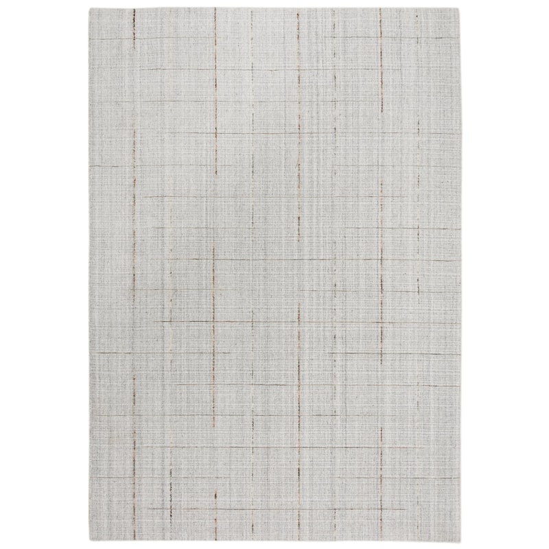 Alora Decor Chic Hand Loomed Abstract Lined Rug - 5' x 7'6 - Light Gray
