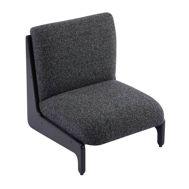 Christopher Knight Home - Modern Rubber Wood + Fabric Accent Chair
