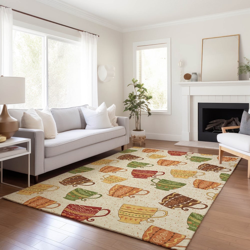 Premium Washable Super Soft Boho Mugs Mayfield Rug