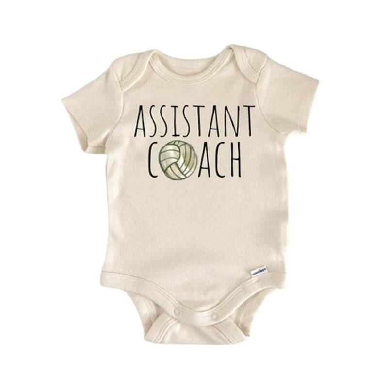 Volleyball Beach Sports - Baby Boy Girl Clothes Infant Bodysuit Funny Cute - White - 3-6M