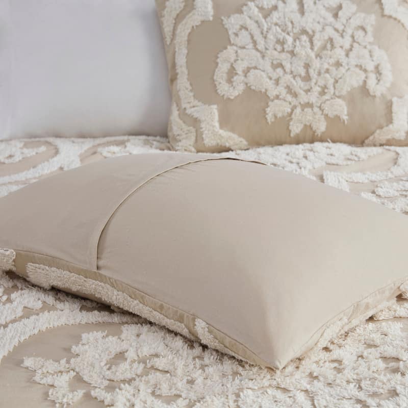 Madison Park Aeriela Tufted Cotton Chenille Damask Comforter Set