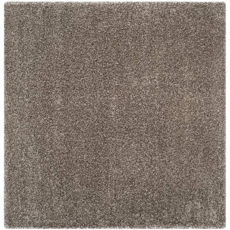 SAFAVIEH Milan Shag Maibritt 2-inch Thick Area Rug - 10' Square - Grey - Square