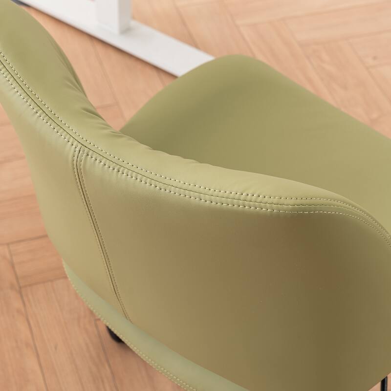 Swivel Armless Ergonomic Office Chair with Wheels