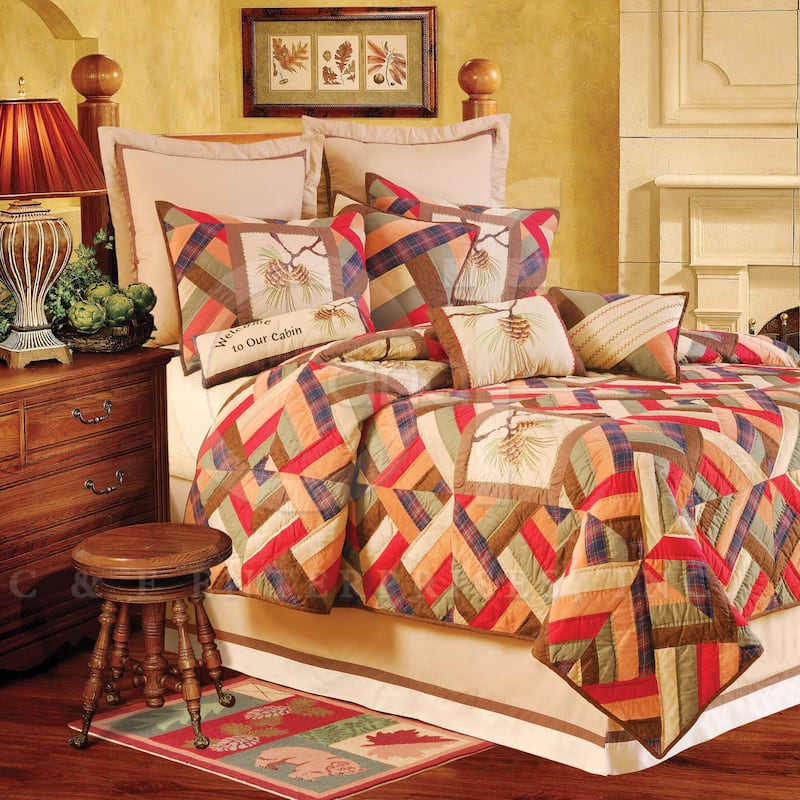 Whitney Floral Cotton Quilt - Multi - King/Queen/Full