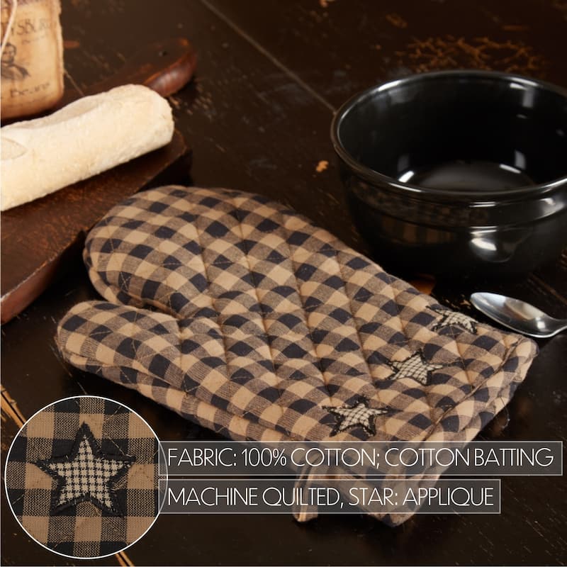 Farmhouse Star Oven Mitt - 8''