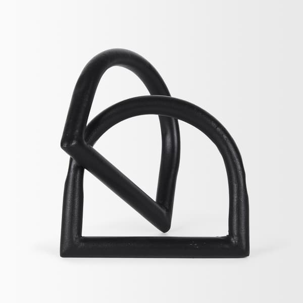 slide 2 of 10, Locke Large Matte Black Metal Decorative Object - 5.9L x 5.9W x 6.1H 5.9L x 5.9W x 6.1H - Black