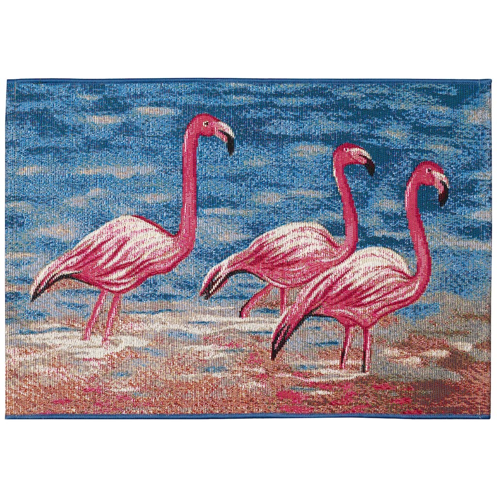 Liora Manne Esencia Flamingos Indoor/Outdoor Mat