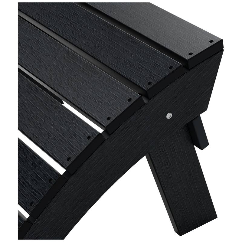 Vineyard HIPS Outdoor Eco-Friendly All Weather Adirondack Chair Ottoman