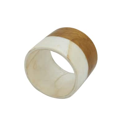 Capiz Design Napkin Rings (Set of 4) - Gold