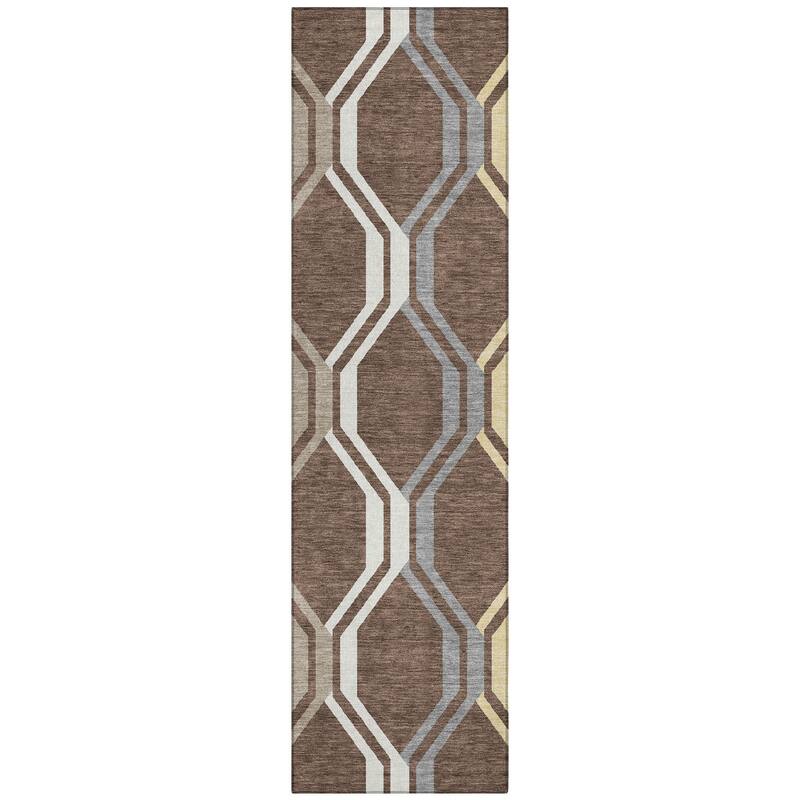 Machine Washable Indoor/ Outdoor Contemporary Dimensions Chantille Rug