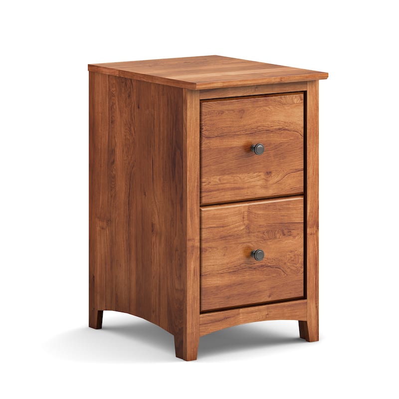 Arch+Haven Solid Wood 2-Drawer Vertical Filing Cabinet
