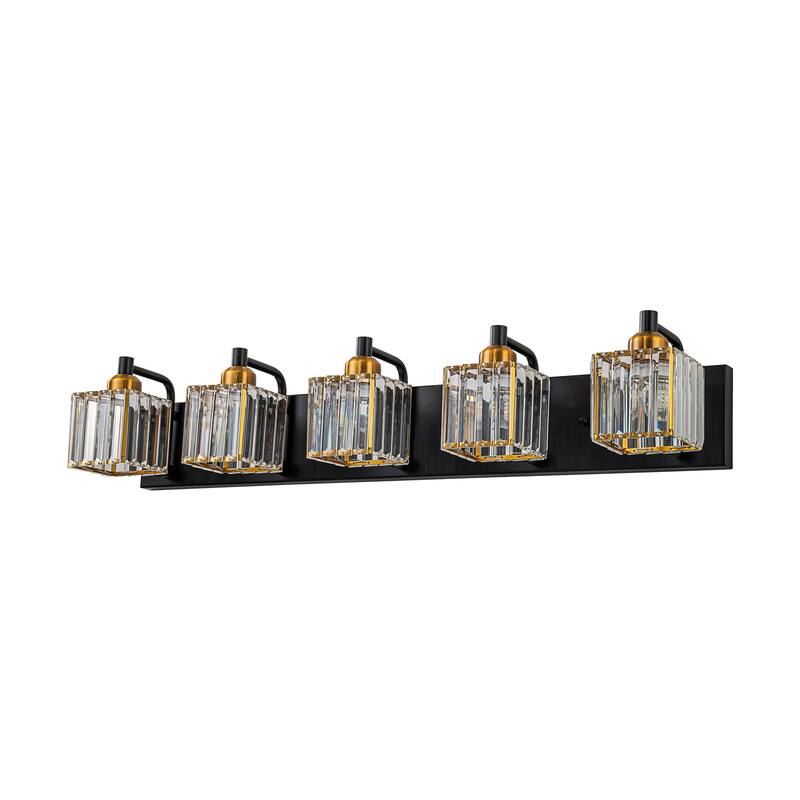 Modern 3/4/5-lights Crystal Bathroom Light Fixtures