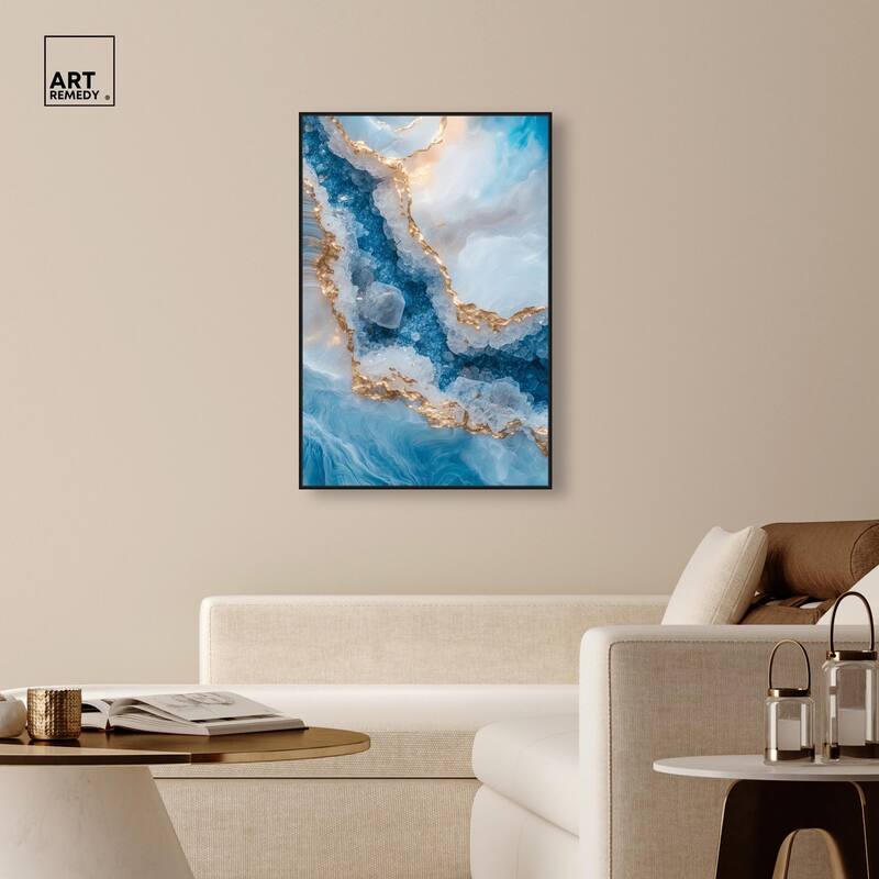 Molten Topaz I Canvas by Art Remedy