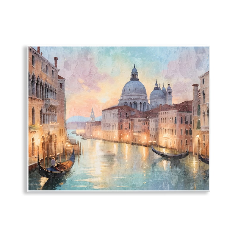 Stupell Scenic Venetian Canal Wall Plaque Art Design By Kim Allen - 14 x 11
