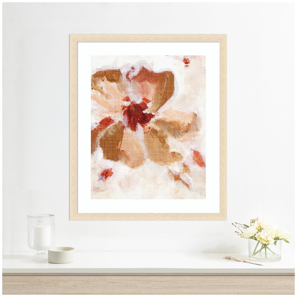 Kate and Laurel Framed Art Painterly Brown Blossom ll by Nikita Jariwala