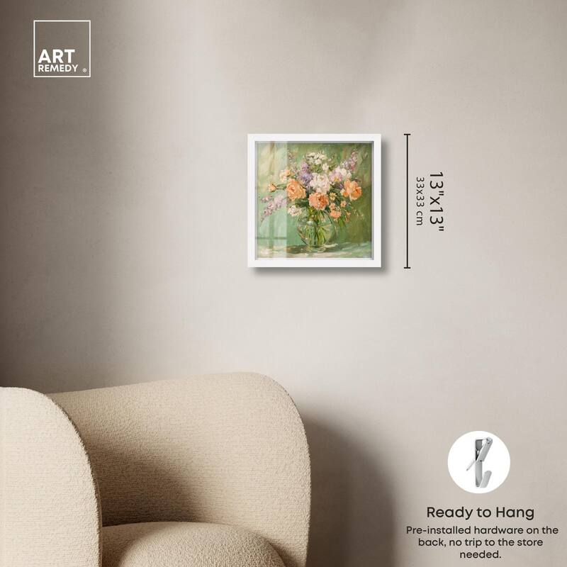 Vase and Greenery Shadowbox by Art Remedy