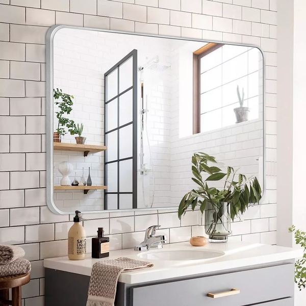 Wall Mount Bathroom Rectangle Vanity Mirror (Horizontal/Vertical Wall Mount Bathroom Rectangle Vanity Mirror (Horizontal/Vertical