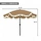 preview thumbnail 50 of 49, Clihome 9 Ft. Bohemian Fringed Patio Market Umbrella