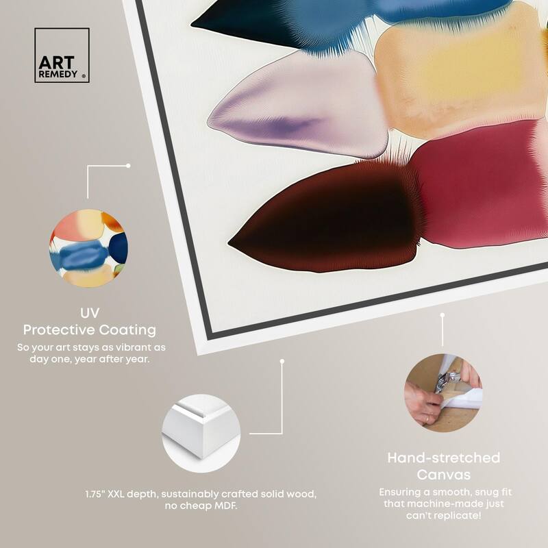 Watercolor Collage Canvas by Art Remedy