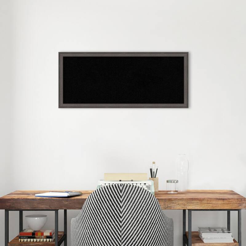 Florence Framed Black Corkboard Bulletin Board