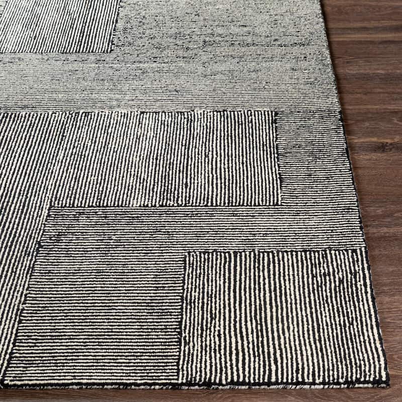 Livabliss Wazney Handmade Wool Farmhouse Area Rug