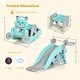 preview thumbnail 11 of 17, 4-in-1 Rocking Horse and Slide Set for Kids - 41.5”x28” x 22.5” (L x W x H)