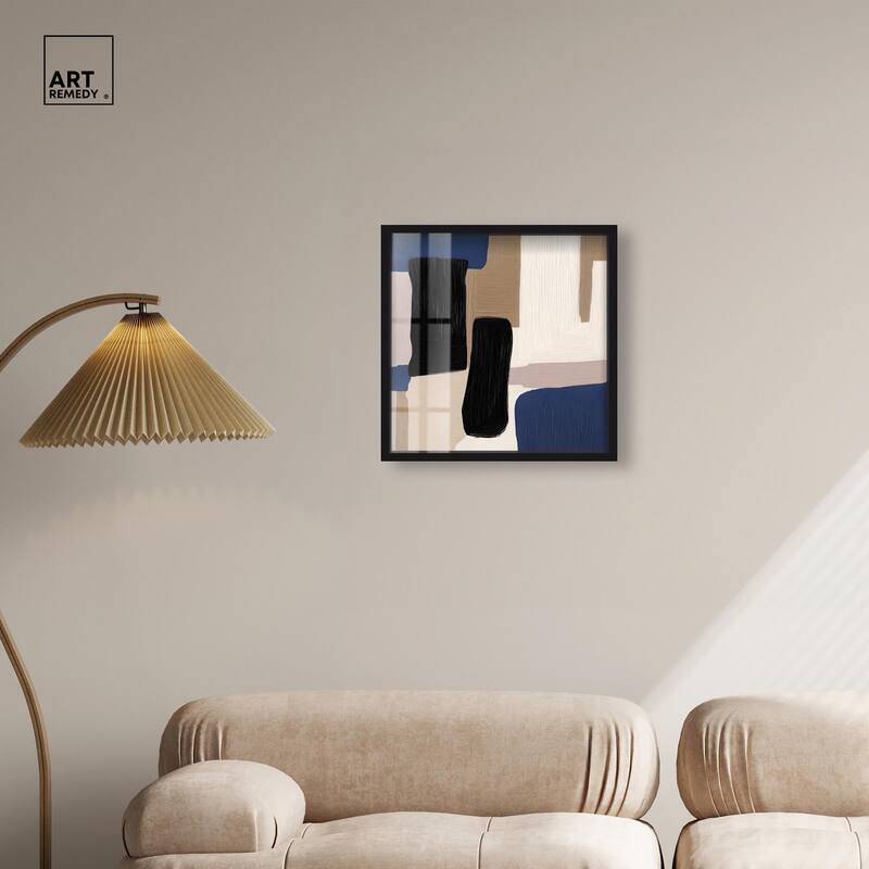 Blue Quietude I Shadowbox by Art Remedy