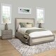 preview thumbnail 1 of 8, Abbyson Canterbury Solid Wood Storage 3 Piece Bedroom Set