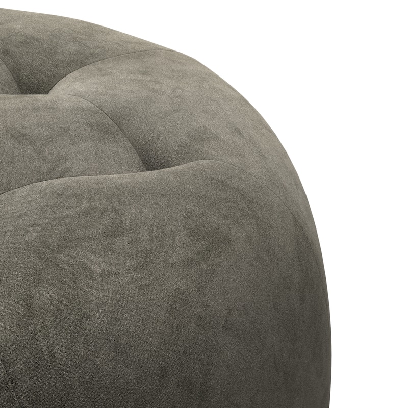 Bloomfield Round Performance Velvet Ottoman