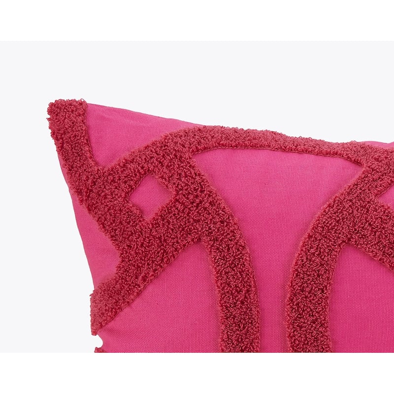 Trina Turk Santorini Tufted Embroidered Pillow, 12x24"