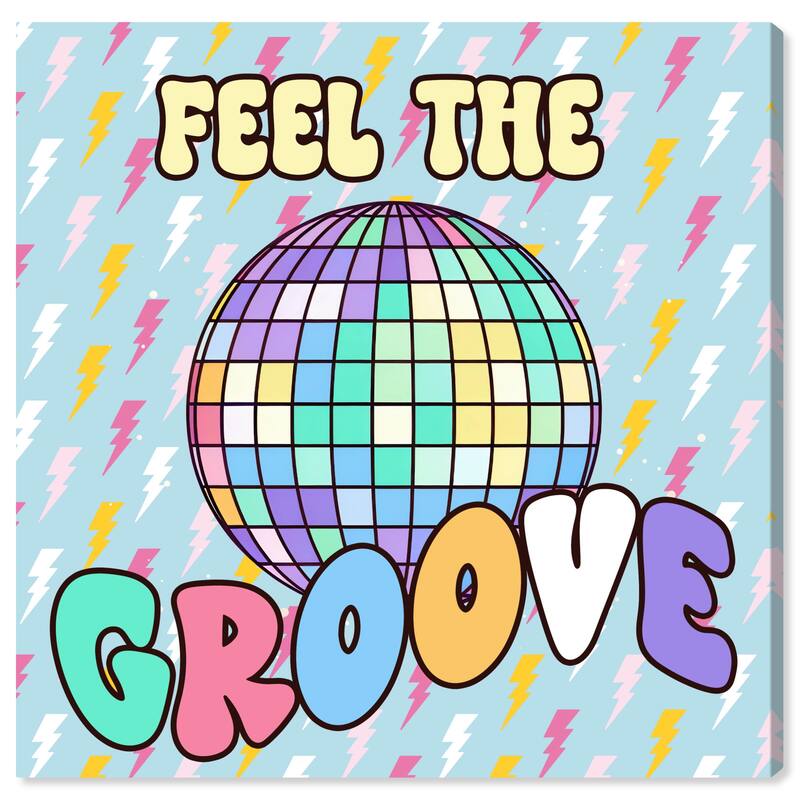 Wynwood Studio Canvas Music and Dance Feel the Groove Blue and Wall Art Canvas Print
