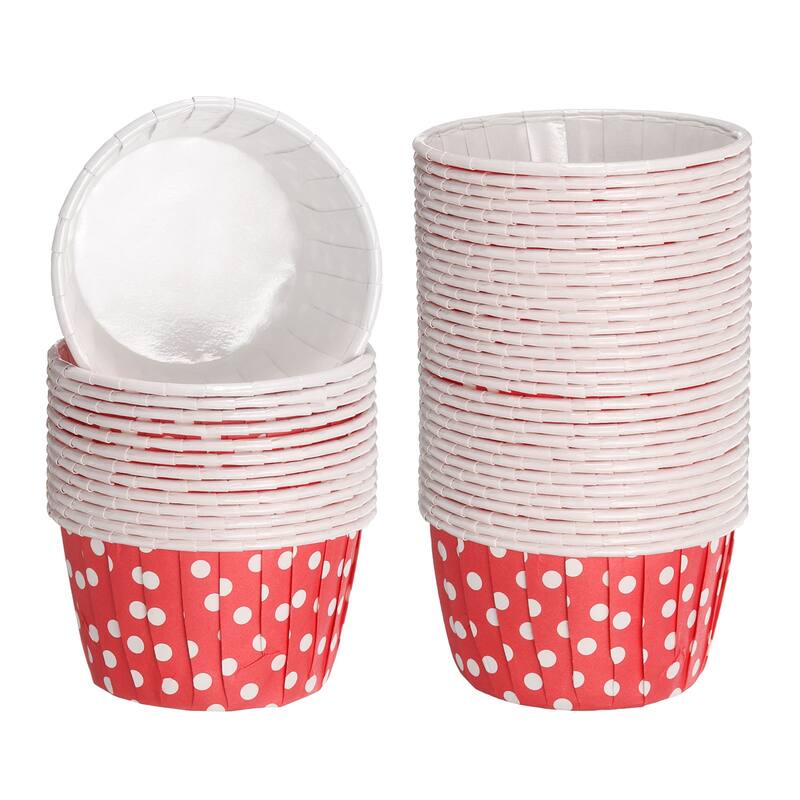 Mini Polka Dot Cupcake Liners, 50Pcs Cupcake Muffins Liners Holders