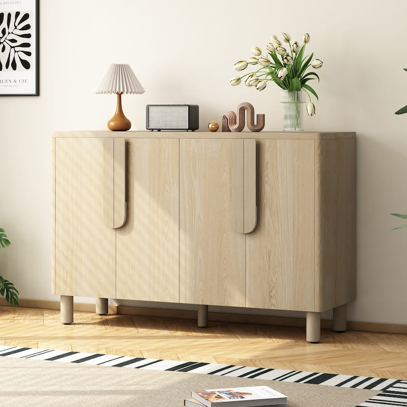 4-Door Buffet Cabinet with Storage
