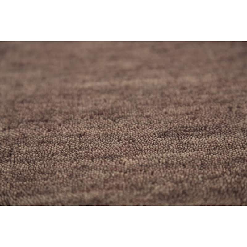 Brown Gabbeh Area Rug Hand-Knotted Oriental Tribal Wool Carpet - 5'2" x 7'6"