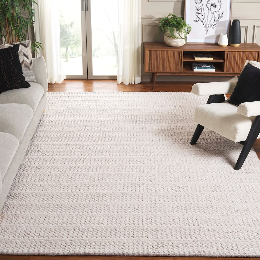 SAFAVIEH Hand-Loomed Natura Malbora Transitional Wool Rug
