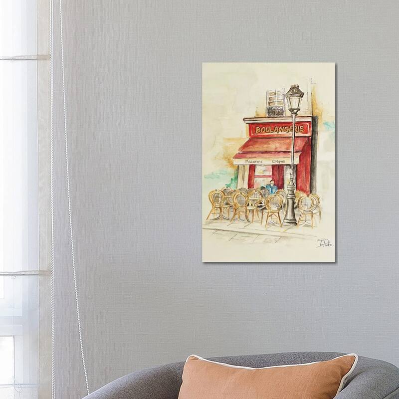 iCanvas "Cafe Du Paris I" by Patricia Pinto Canvas Print - 26x18x1.5