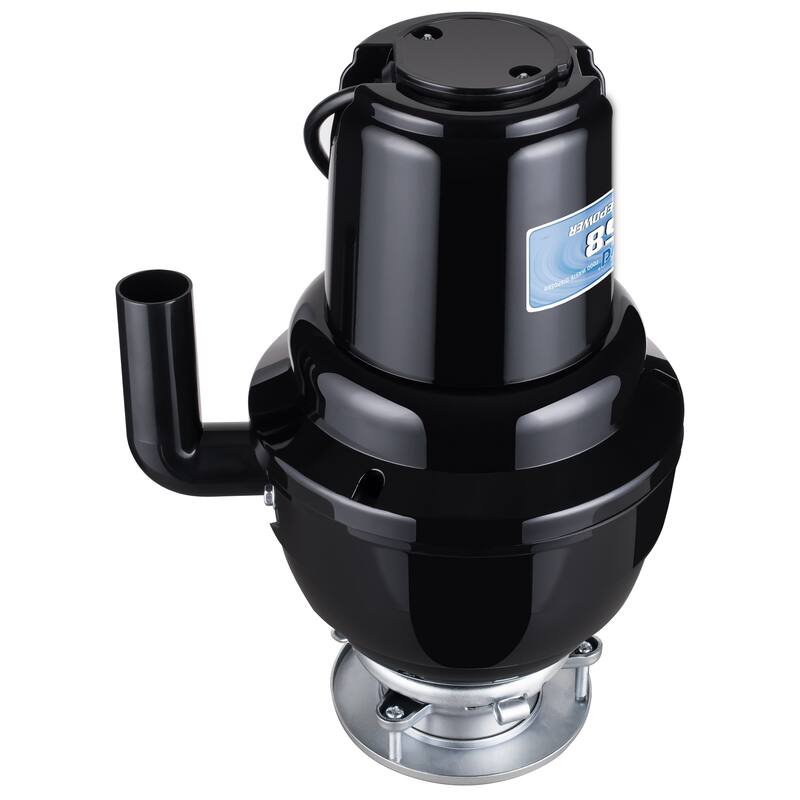 Waste Maid 1-1/4 HP Premium Garbage Disposal with Attached Power Cord - stainless steel - 1-1/4 hp