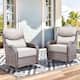 Option Brown Wicker Beige Cushion