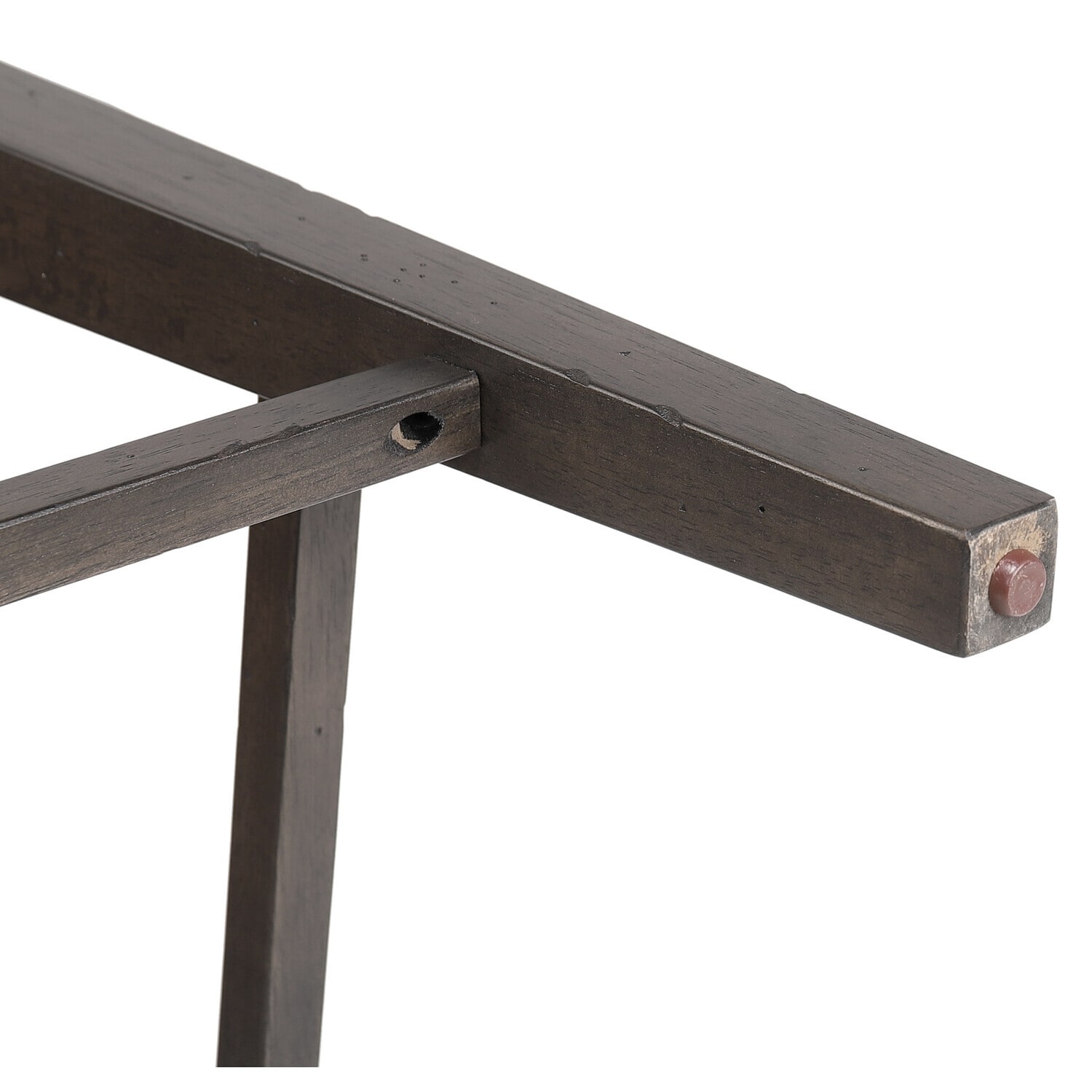 Counter Height Dining Set 5Pc Extendable Table 6 Stools Storage Cabinet Distressed Brown