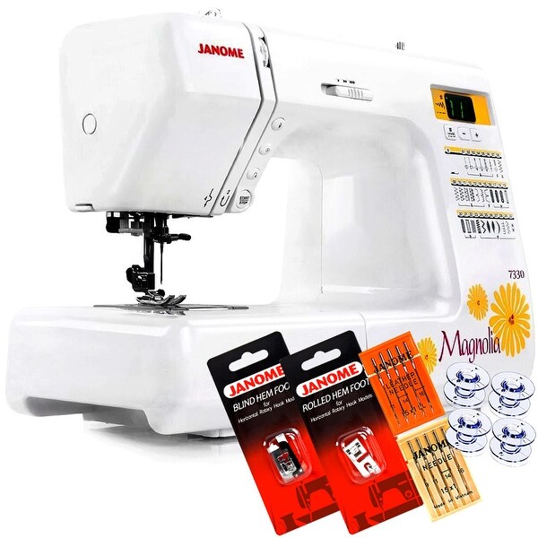 Janome Magnolia 7330 Computerized Sewing Machine With Free 5-Piece VIP Package